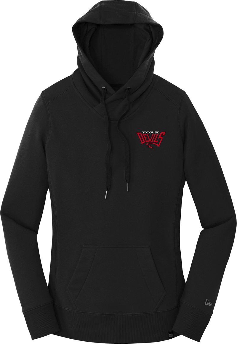 York Devils New Era Ladies French Terry Pullover Hoodie