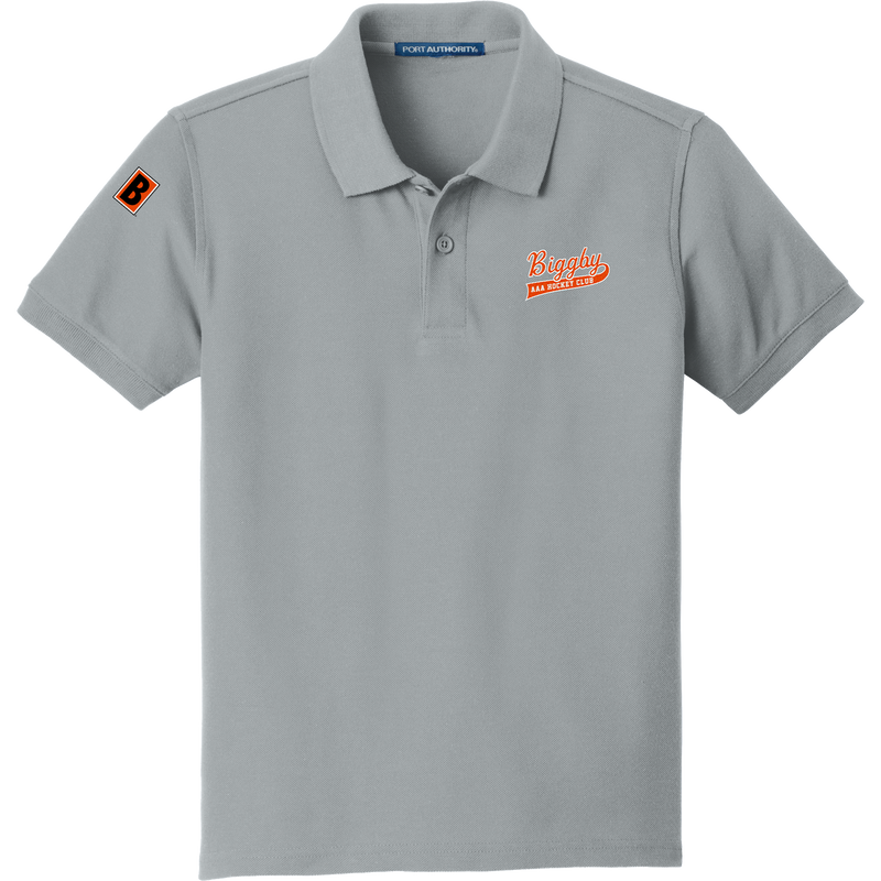 Biggby Coffee AAA Youth Core Classic Pique Polo