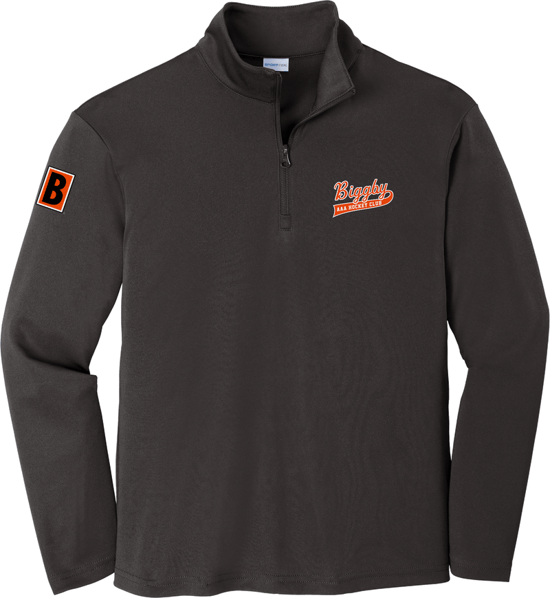 Biggby Coffee AAA Youth PosiCharge Competitor 1/4-Zip Pullover