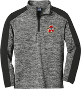NY Aviators Youth PosiCharge  Electric Heather Colorblock 1/4-Zip Pullover